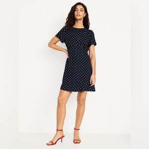 Old Navy Printed Crepe Mini Dress